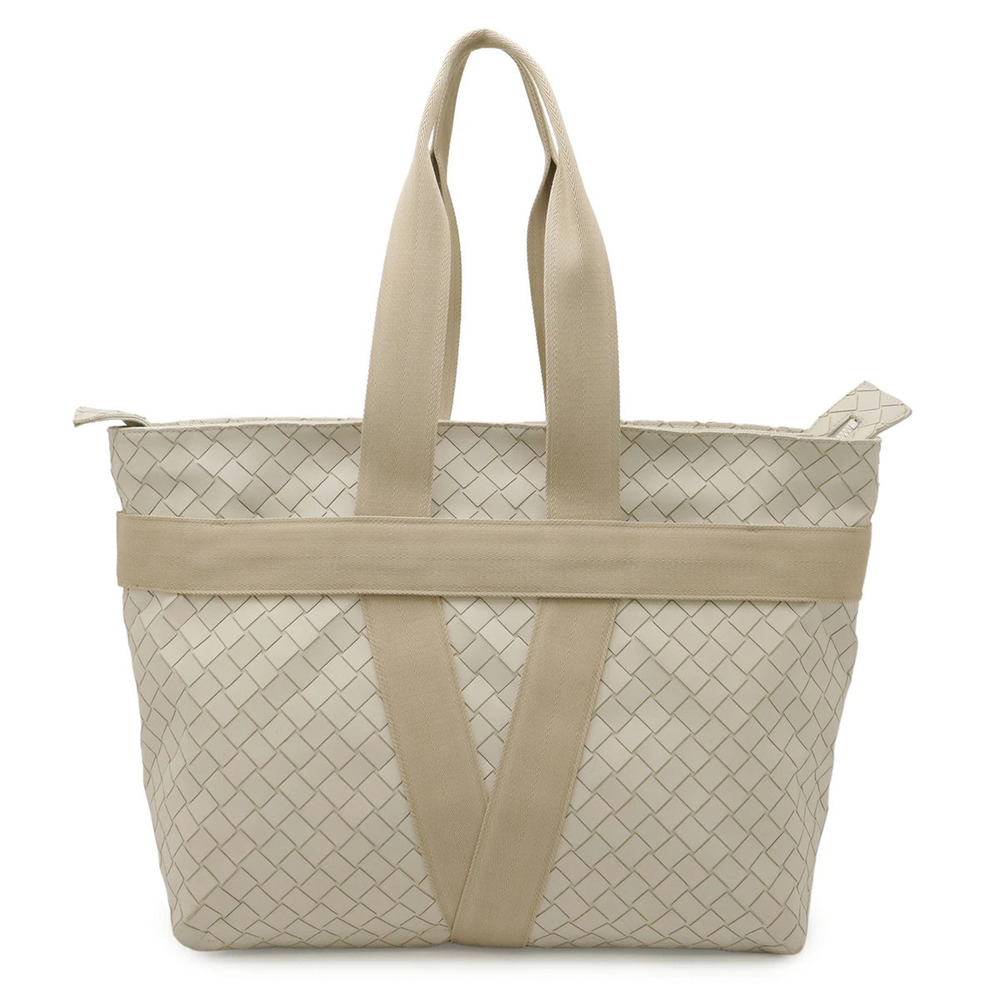 BOTTEGA VENETA Intrecciato Scorpio Tote Bag Shoulder Ivory White